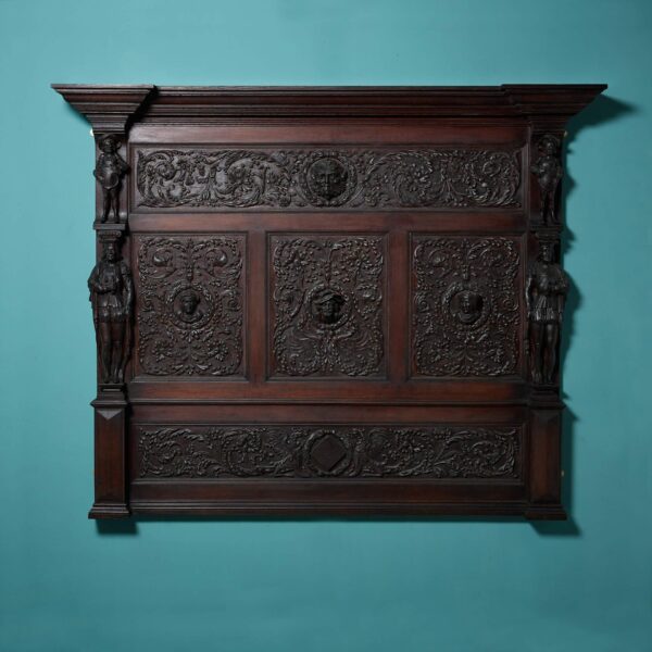 0_draft_2_-1 Large Medieval Style Carved Oak Wall Panel