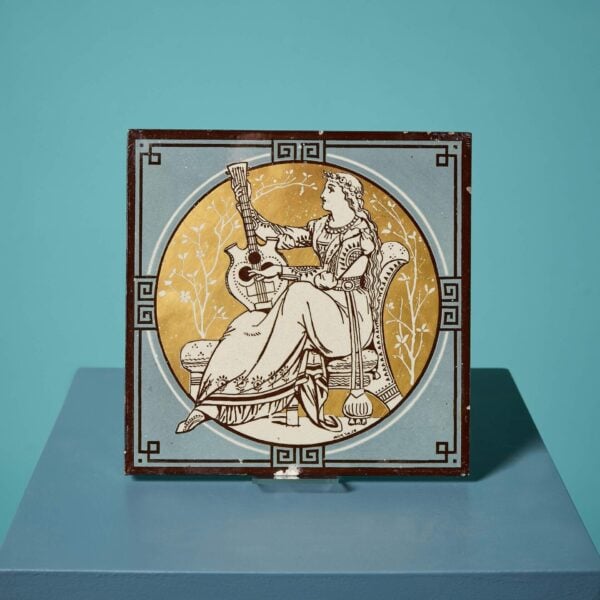 0_34522_-1 Minton Tile of ‘Classical Figures with Musical Instruments’ by John Moyr Smith