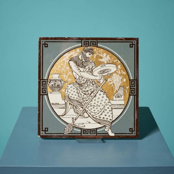 John Moyr Smith Antique Minton Tile of Classical Musicians