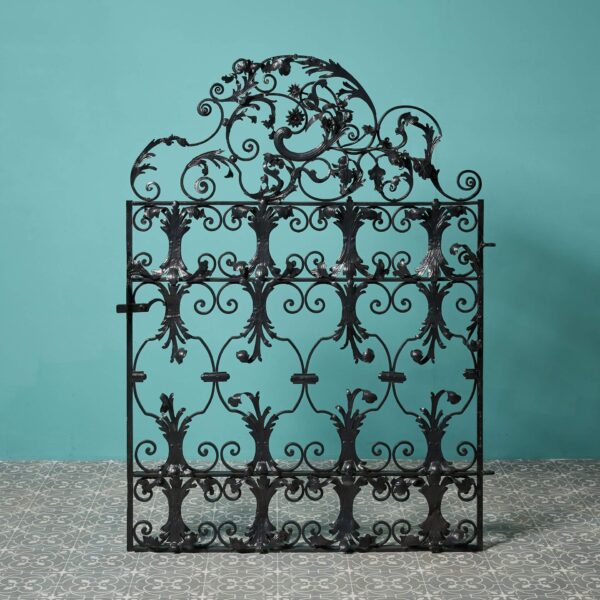 Decorative Antique Wrought Iron Garden Gate