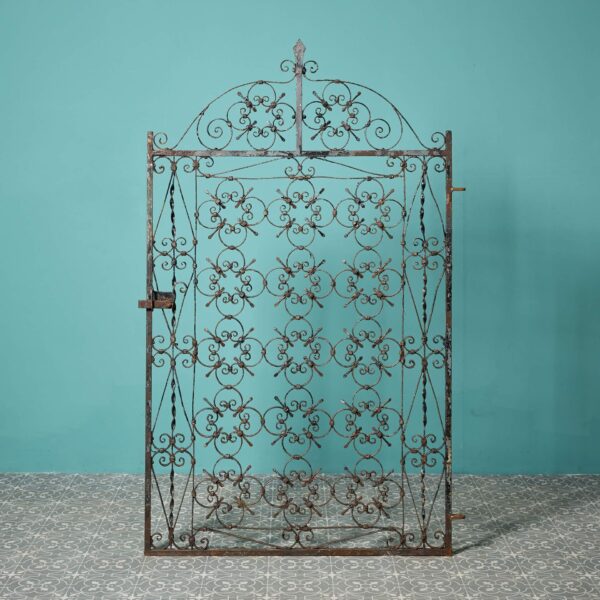 Large Victorian Style Wrought Iron Side Gate