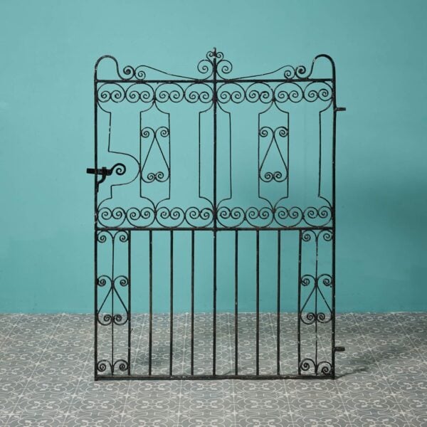 Reclaimed English Victorian Wrought Iron Garden Gate