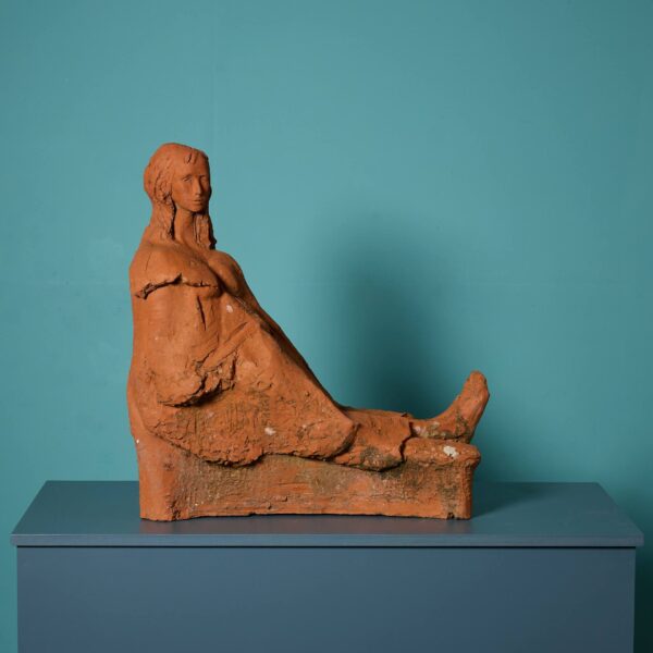 John W. Mills (1933-2023) Reclining Lady Original Terracotta Maquette