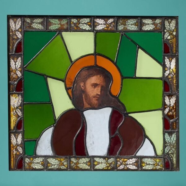 Abstract Reclaimed Ecclesiastical Stained Glass Panel