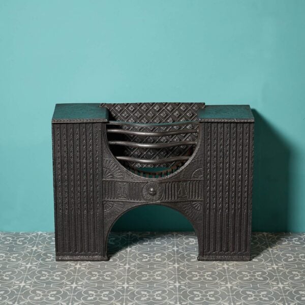 Antique Georgian Hourglass Cast Iron Hob Grate