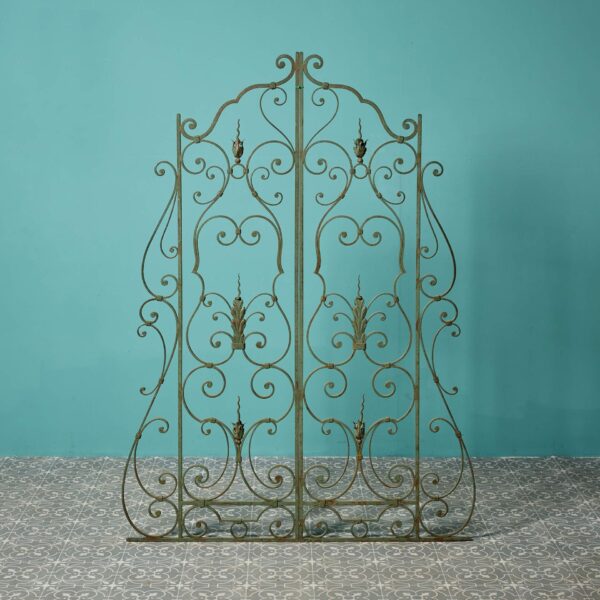 Set of Reclaimed Wrought Iron Decorative Garden Trellis Panels