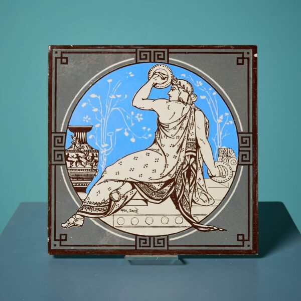 0_draft_17_-1 Antique Minton Tile of Musical Classical Figures by John Moyr Smith