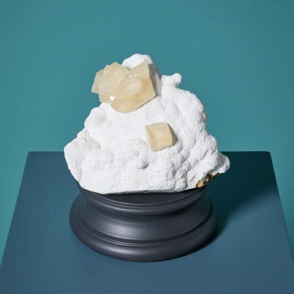 Large Natural Calcite & Stilbite Mineral Specimen