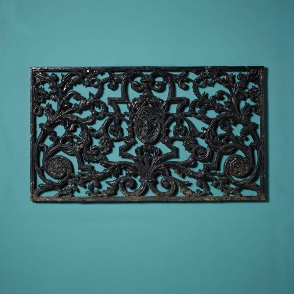 Antique Victorian Style Decorative Cast Metal Panel