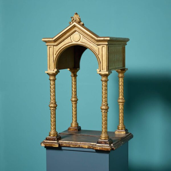 Antique 19th century Carved Gilt Sculpture Niche