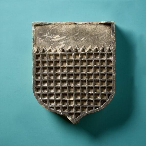 19th Century Weathered Terracotta Architectural Shield Plaque