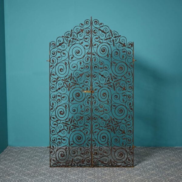 Pair of Arts & Crafts Wrought Iron Pedestrian Gates