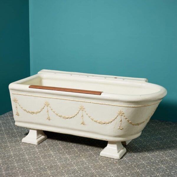 Rare Twyfords Antique Glazed Stoneware Bath Tub