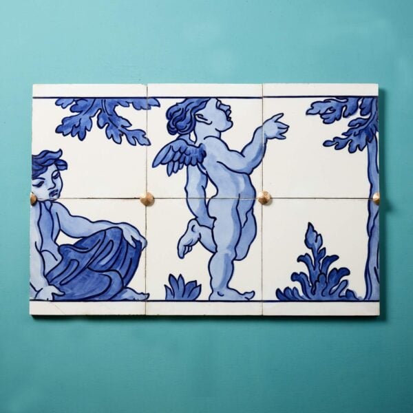 0_UKH9970 Minton Hollins 19th Century Renaissance Style Tiled Frieze