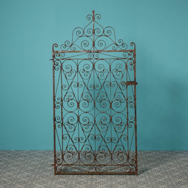 Tall Regency Style Wrought Iron Garden Side Gate