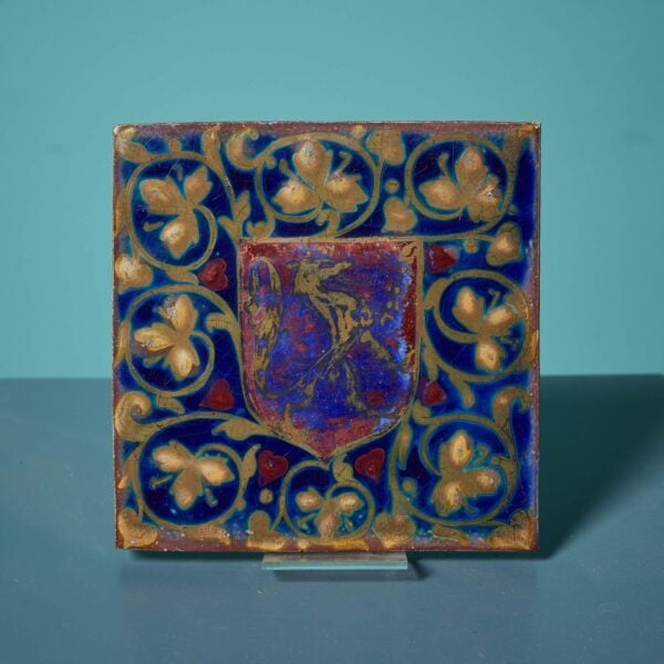Pilkington & Co Heraldic Blue Lustre Tile