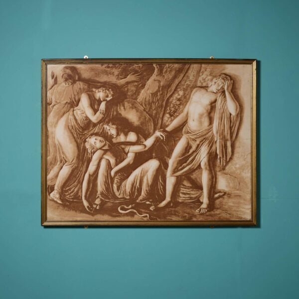 Antique English Neoclassical Framed Painting