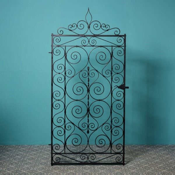 Tall Antique Edwardian Style Scrollwork Gate