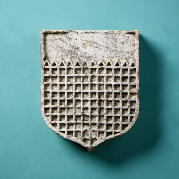 Antique Terracotta Architectural Shield Plaque