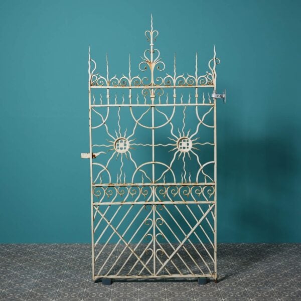 Antique French Wrought Iron Garden Pedestrian Gate
