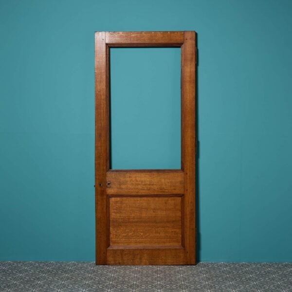Antique Victorian Oak Door For Glazing