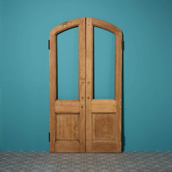 Set of Antique Victorian Double Oak Doors for Glazing