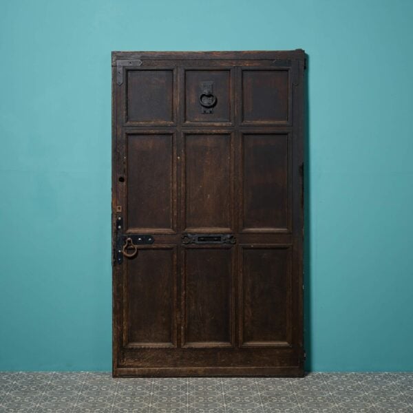 Large 9 Panel Antique Oak Front Door