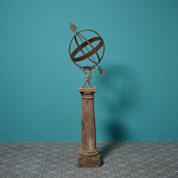 Antique Georgian Style Armillary Garden Sundial