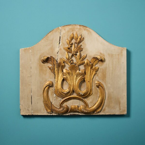 0_37121-1 18th Century French Gilded Wall Hanging Plaque