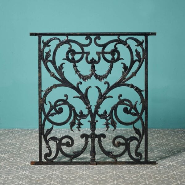 Victorian Cast Iron Scrolling Railing Panel