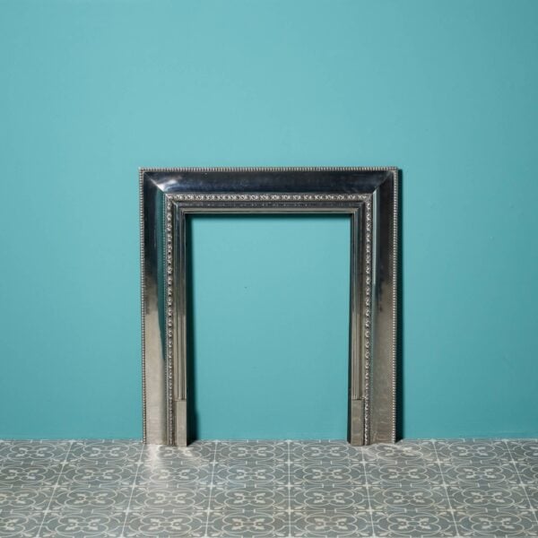 1920s Art Deco Polished Steel Fire Insert