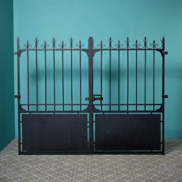 0_35915-1 Set of Reclaimed French Wrought Iron Driveway Gates