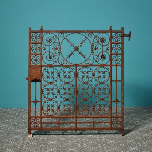 Ornate 19th Century English Cast Iron Gate