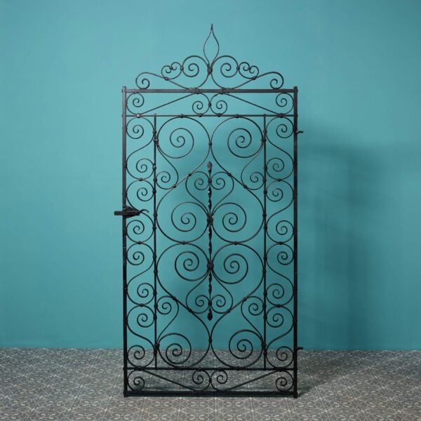 Tall Antique Victorian Wrought Iron Gate