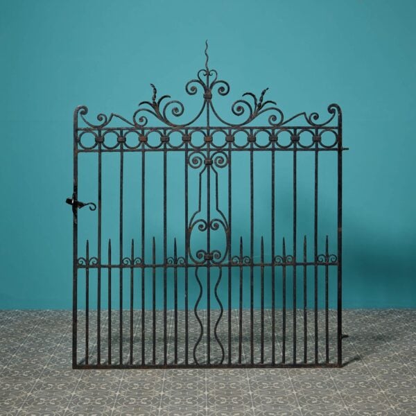 Antique English Victorian Wrought Iron Side Gate