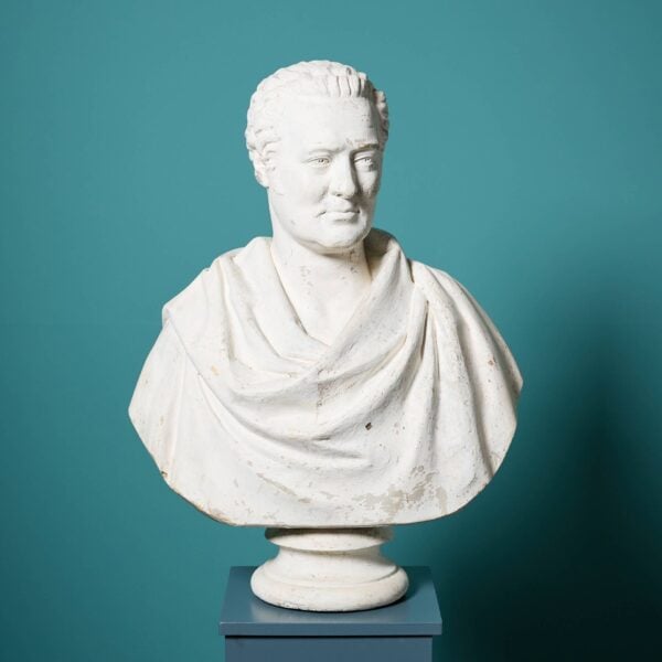 0_37084-1 J. Ternouth (1796-1848) Lifesize Neoclassical Style Library Bust