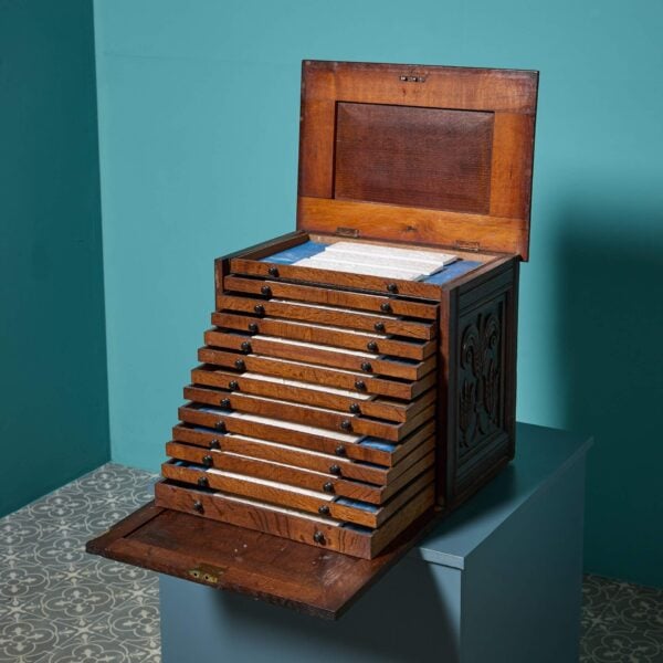 0_37154-3 Antique Collection Of Plaster Pantheon Friezes After John Henning the Elder In A Bespoke Case