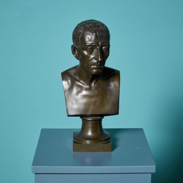 19th Century Bronze Bust of Cicero By Jacques Perrin