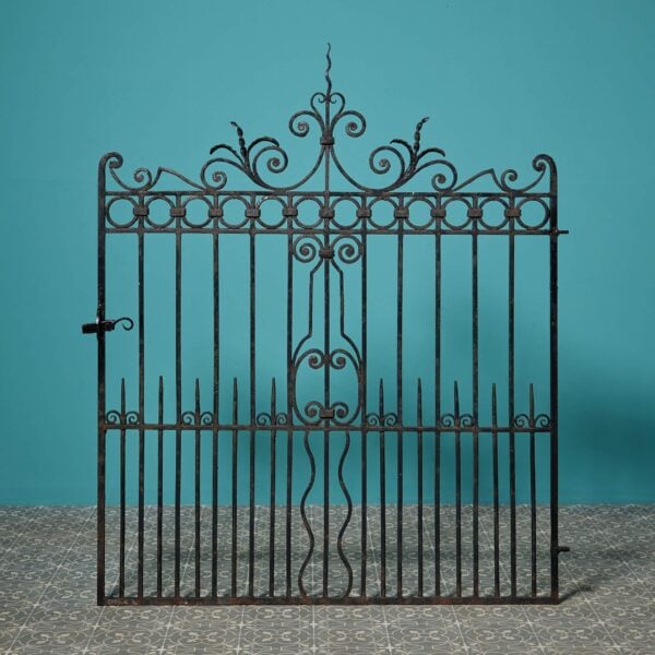 Antique English Victorian Wrought Iron Side Gate