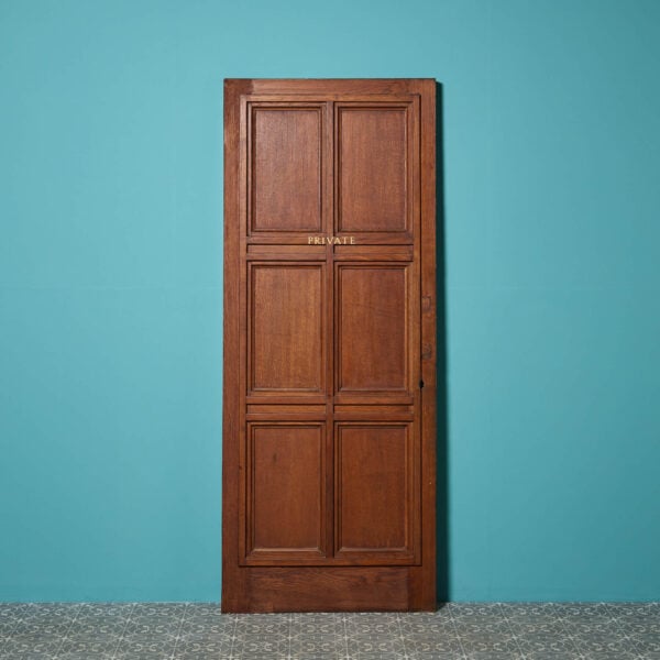 36900-1 Reclaimed 6-Panel Oak Interior Door