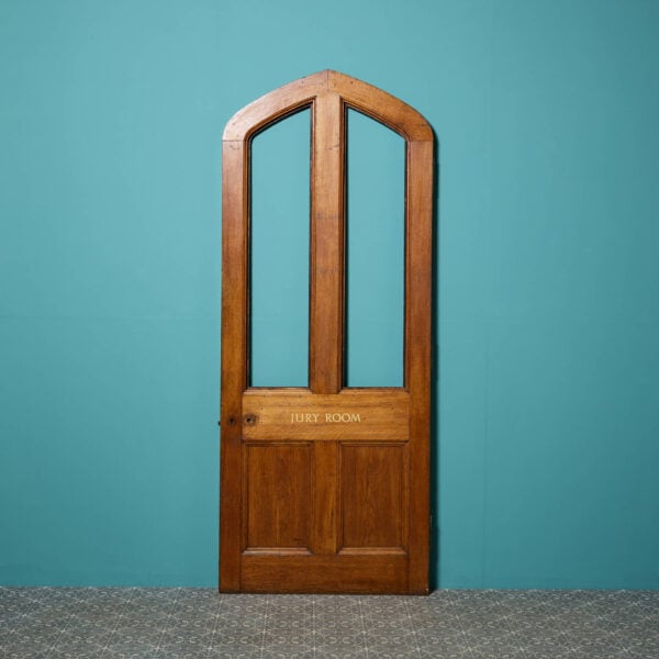 Arched Oak Interior 'Jury Room' Door for Glazing