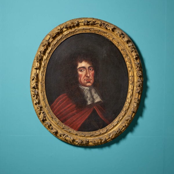 17th century English School Oil Painting Portrait of William III