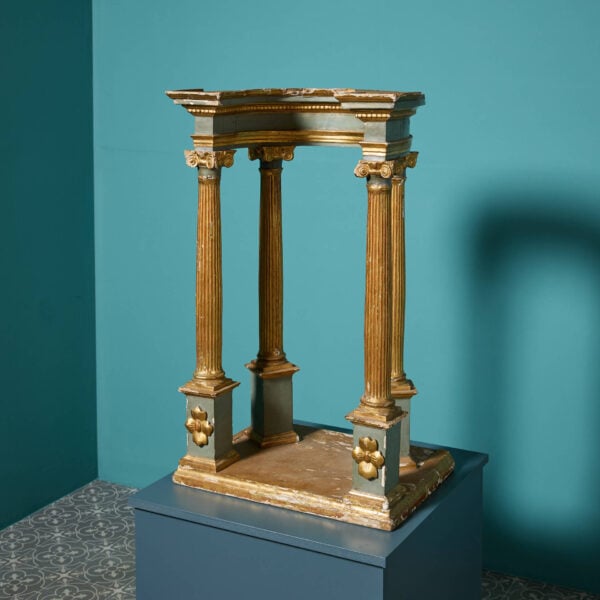 18th Century Grand Tour Curved Ionic Column Model or Decorative Niche