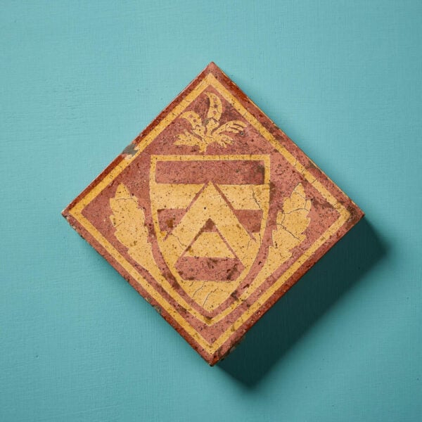 19th Century 5-inch Medieval Style Encaustic Tile by Godwin