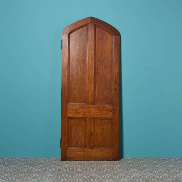 Reclaimed 4-Panel Arched Oak Door