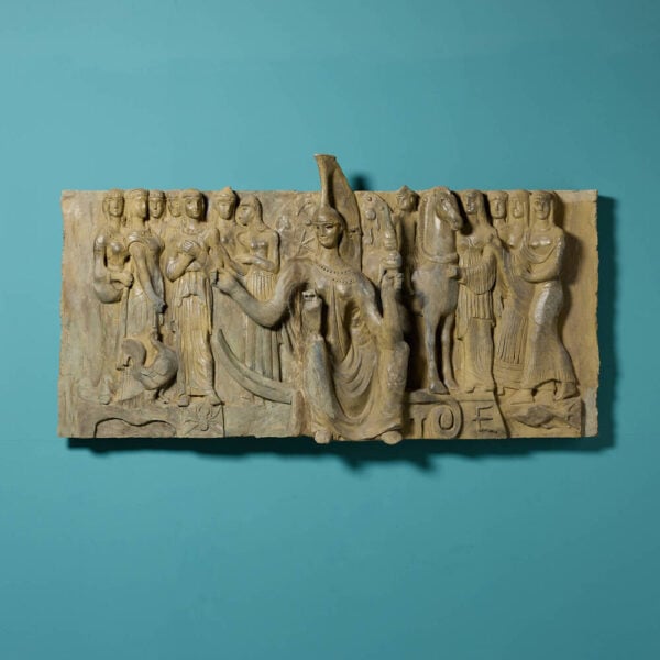 Laurence Bradshaw (1899-1978) Monumental Greek Inspired Painted Plaster Freize
