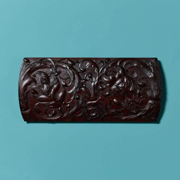 Antique Carved Mahogany Decorative Wall Panel