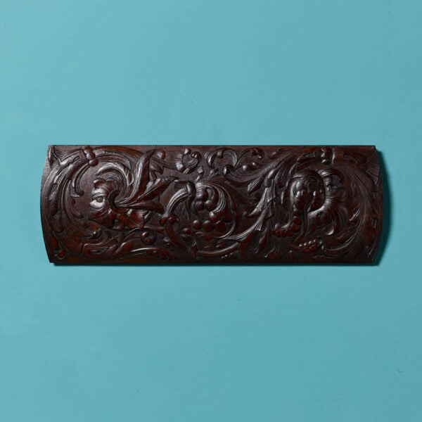 Antique Carved Mahogany Hanging Wall Panel