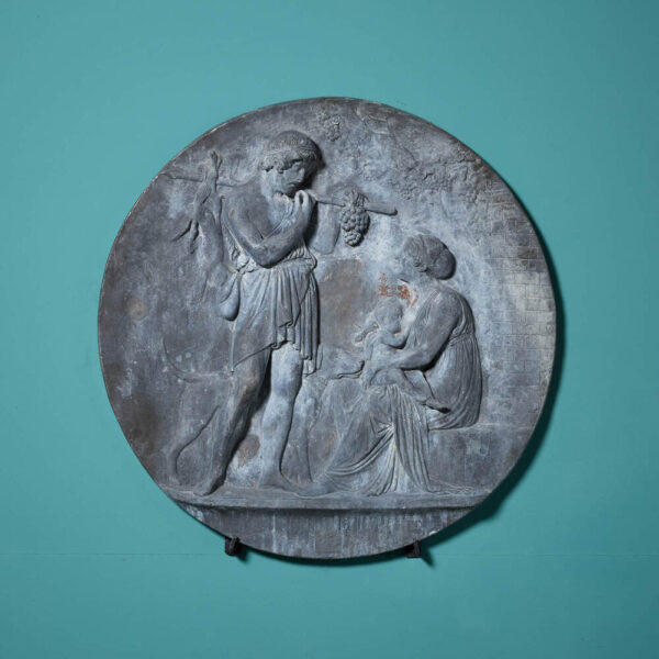 After Thorvaldsen English Neoclassical Style Leadwork Plaque