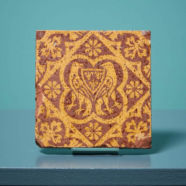 W. Godwin Gothic Style Encaustic Tile c.1865